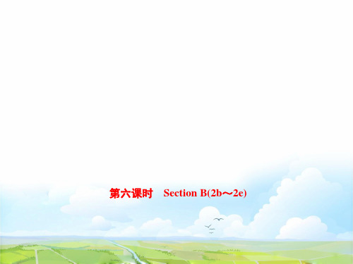 八年级英语下册Unit8Haveyourea第六课时SectionB(2b_2e)作业课件人教版