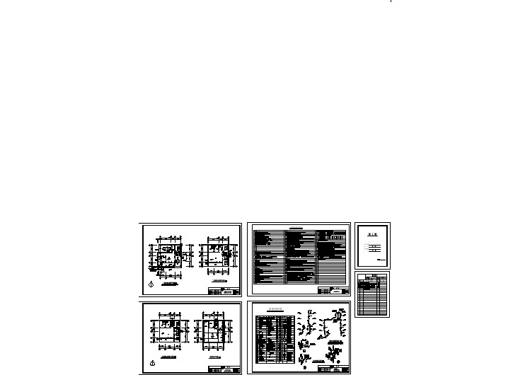 某3层别墅建筑给排水施工平面全套CAD图纸