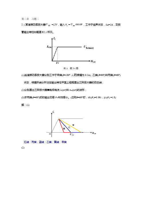 [工学]通信电子线路 2-7章习题答案  清华大学出版社 侯丽敏精品资料