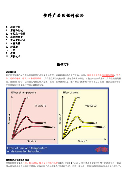 塑料产品的设计技巧