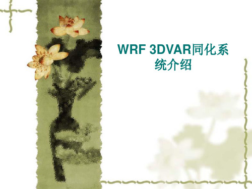 WRF 3DVAR同化系统介绍