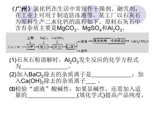 中考化学-工艺流程题专题