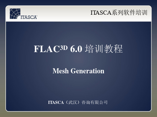 04 - FLAC3D 6.0 网格划分