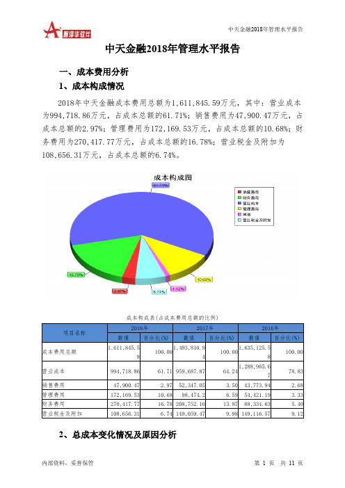 中天金融2018年管理水平报告-智泽华