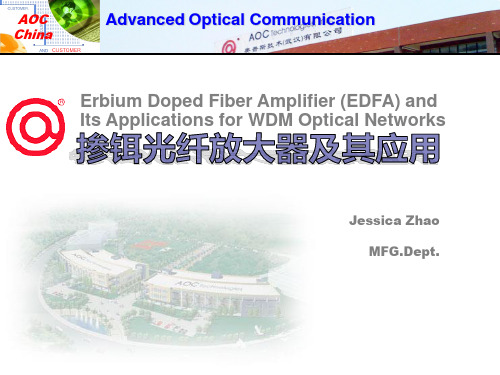掺铒光纤放大器及其应用PPT课件