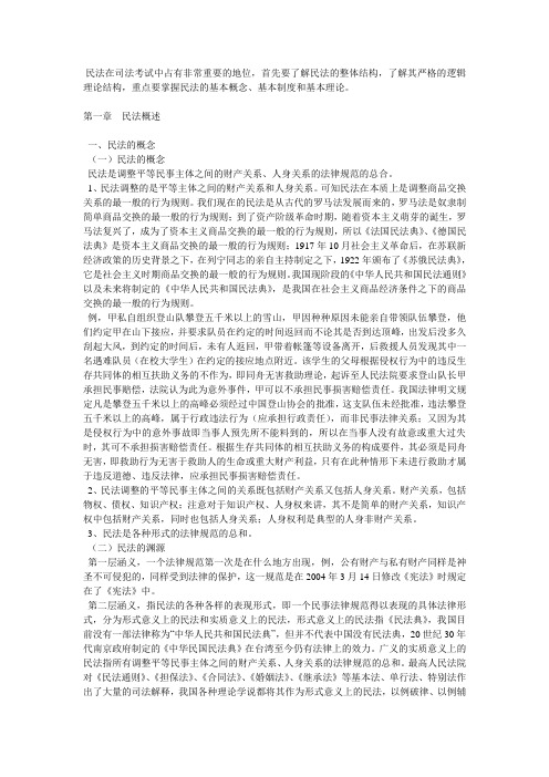 【中国政法大学】民法笔记