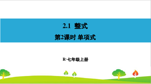 人教版初中七年级上册数学《单项式》精品课件