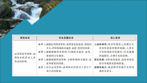 新教材高中地理第三章地球上的水第二节海水的性质课件新人教版必修第一册