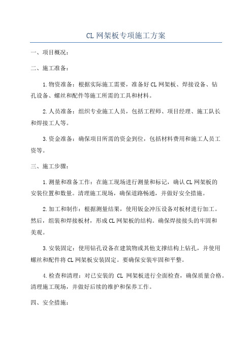 CL网架板专项施工方案