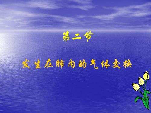 4.3.2发生在肺内的气体交换