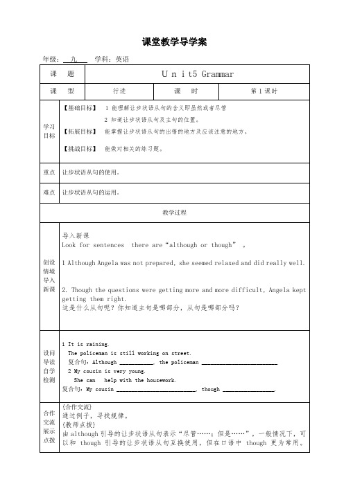 unit 5 grammar课堂教学导学案