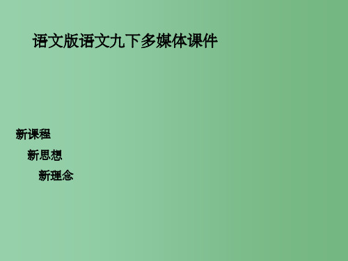 九年级语文下册 《与妻书》课件2 语文版