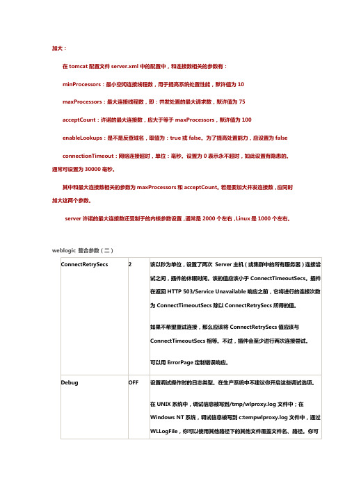 LoadRunner性能参数设置