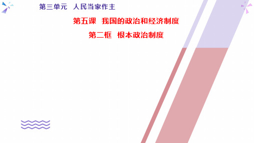 【课件】5.2 根本政治制度 课件部编版道德与法治八年级下册(共22张PPT)