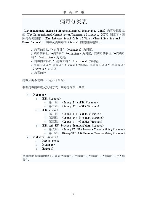 病毒分类表PDF.pdf