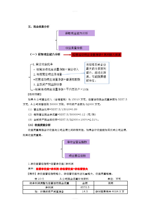 2018年中级财务管理-第十章财务分析与评价-第四节