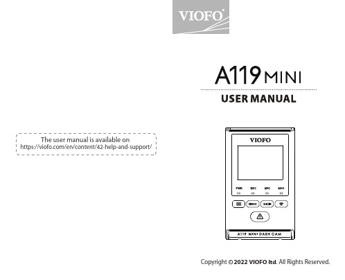 VIOFO A129 Pro Duo 车载DVRS说明书