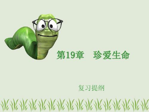 苏教版生物八年级上第19章珍爱生命复习提纲