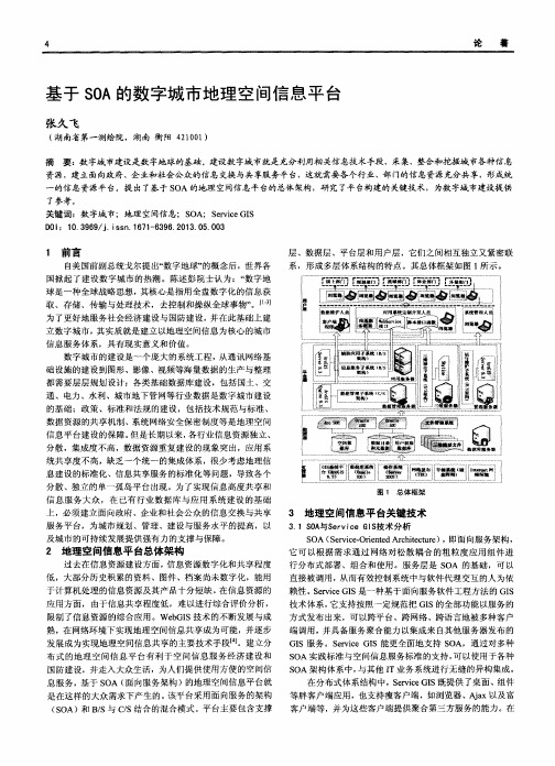 基于SOA的数字城市地理空间信息平台