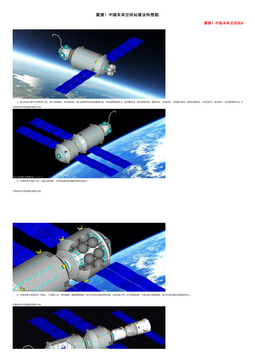 震撼！中国未来空间站建设构想图