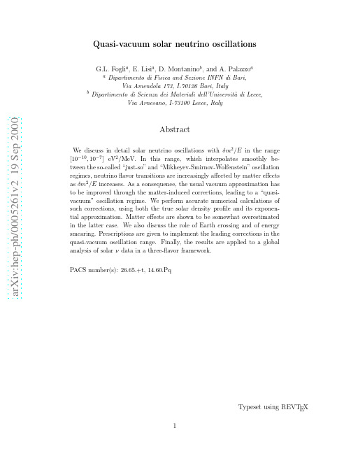 Quasivacuum solar neutrino oscillations