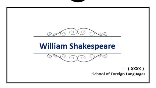 William-Shakespeare课件