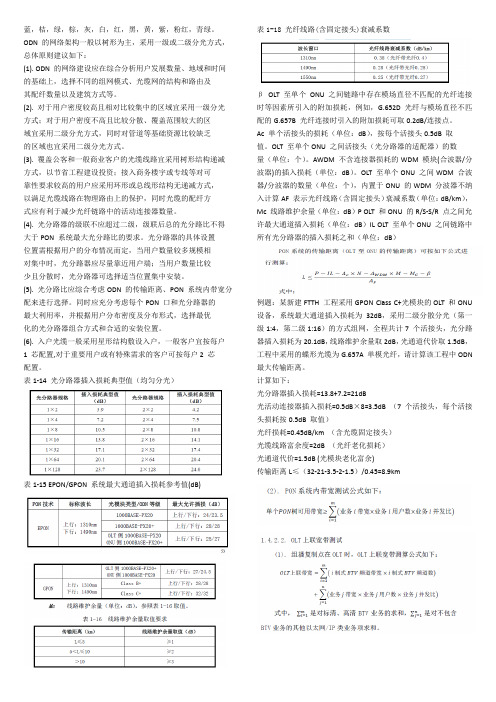 中国电信光接入网工程建设服务人员资格认证考试小抄