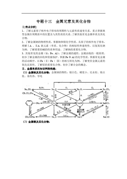 高三化学金属元素及其化合物.doc