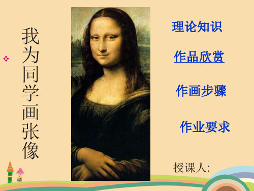 美术我为同学画张像PPT优秀课件