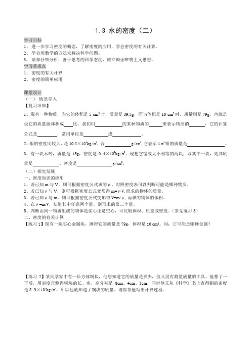 1.3水的密度(2)