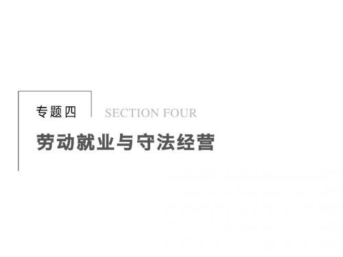 高中政治4.1通往就业之路 名师公开课省级获奖课件(人教版选修5)