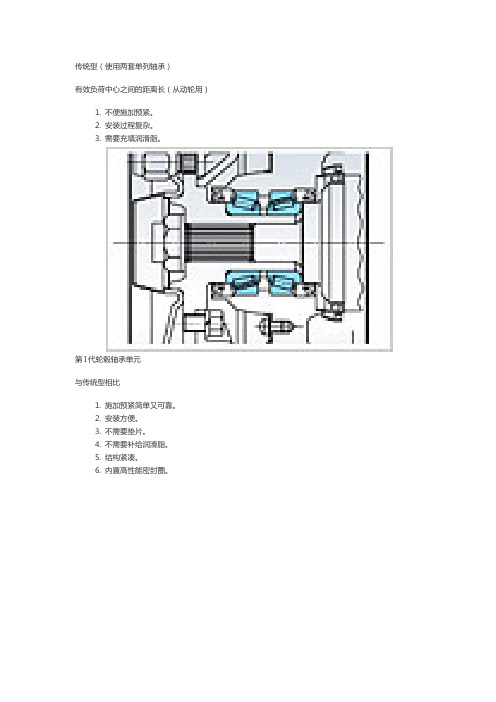 轮毂轴承类别