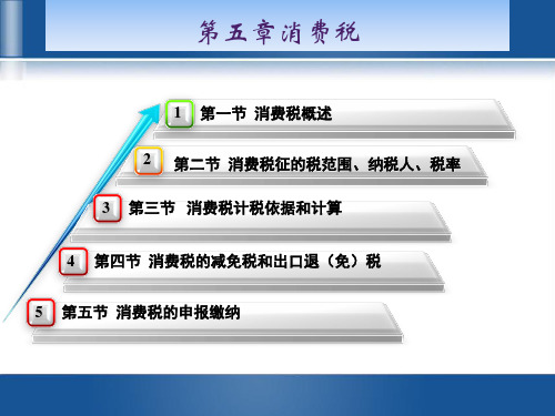 第5章 消费税 《中国税制》PPT课件