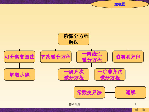 微分方程全解专业教学