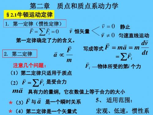 2牛顿定律惯性力