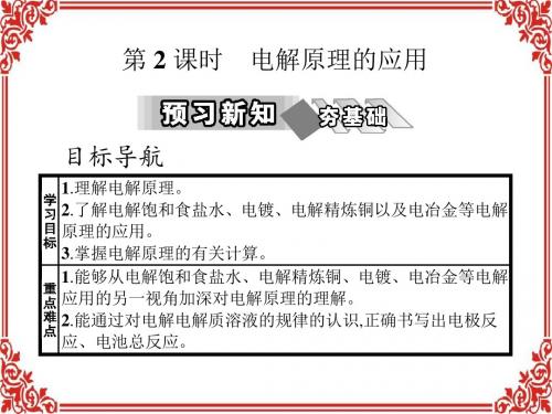 2017-2018人教版高中化学选修四课件第四章第三节第2课时电解原理的应用