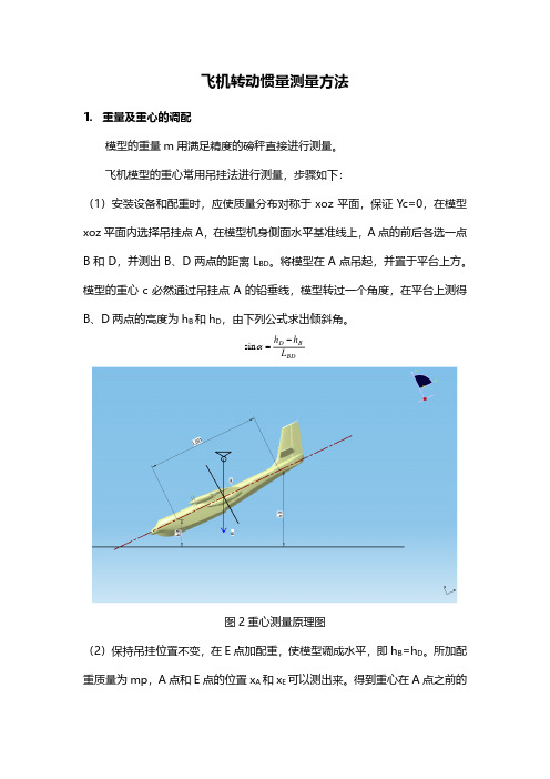 飞机转动惯量测量方法