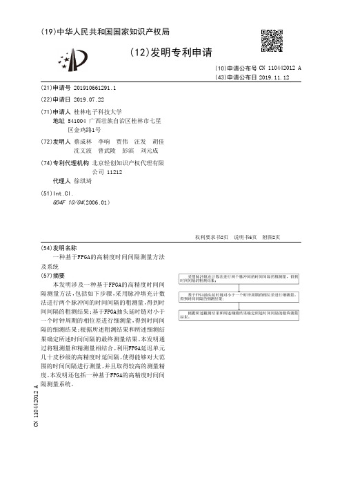 一种基于FPGA的高精度时间间隔测量方法及系统[发明专利]