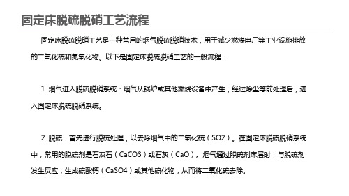 固定床脱硫脱硝工艺流程