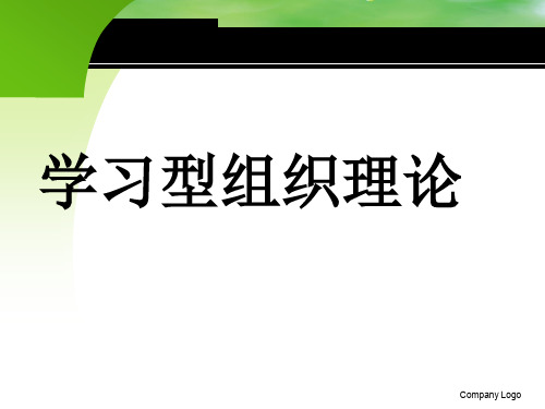 第九章 学习型组织理论 优质课件