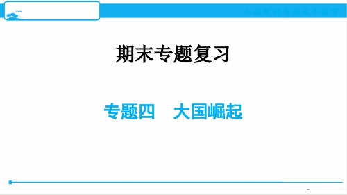 最新人教版九年级下册历史期末复习——专题四 大国崛起