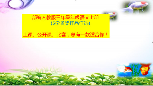 部编人教版三年级语文上册-口语交际-我的暑假生活ppt课件【5份省奖作品任选】