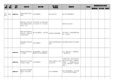 通用测试用例(增删改查)