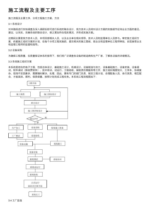 施工流程及主要工序