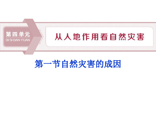 《自然灾害的成因》从人地作用看自然灾害PPT课件-鲁科版高中地理必修一