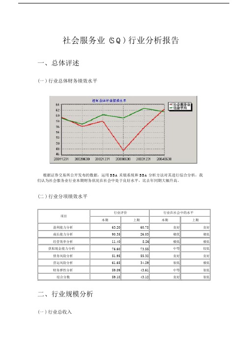 社会服务业行业分析报告.doc