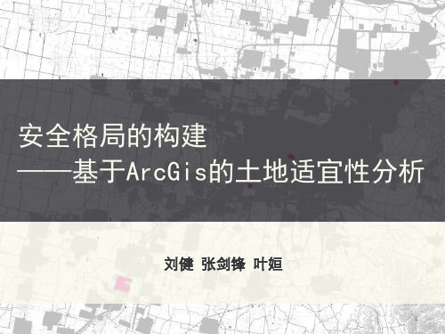 ARCGIS 土地开发适宜性评价ppt课件