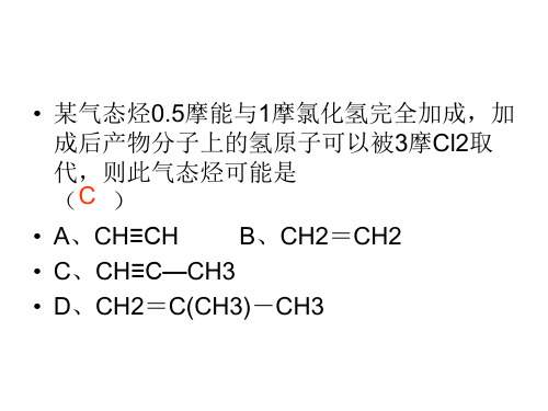 高一必修二 有机化学复习