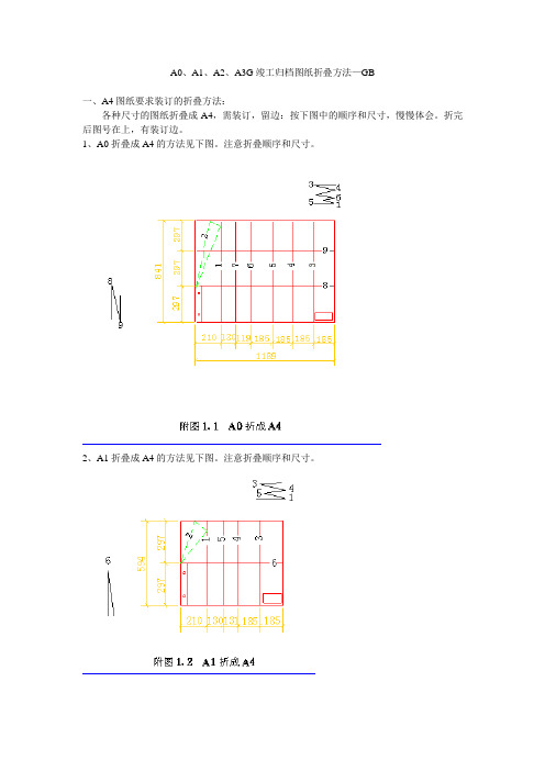 竣工图的正确折法(GB)