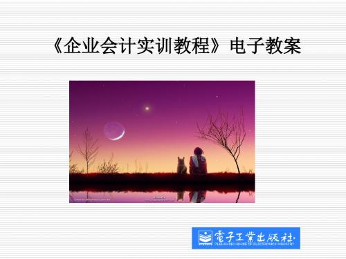 企业会计实训教程讲解(ppt 152页)